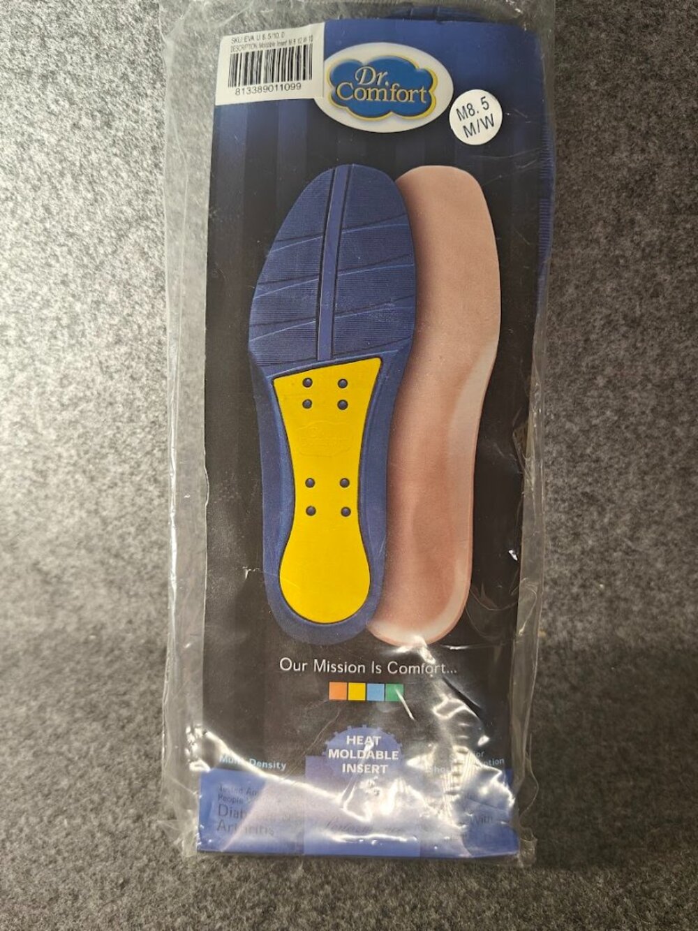 Dr. Comfort Heat Moldable Inserts M8.5 M/W NEW Diabetic Arthritis Support